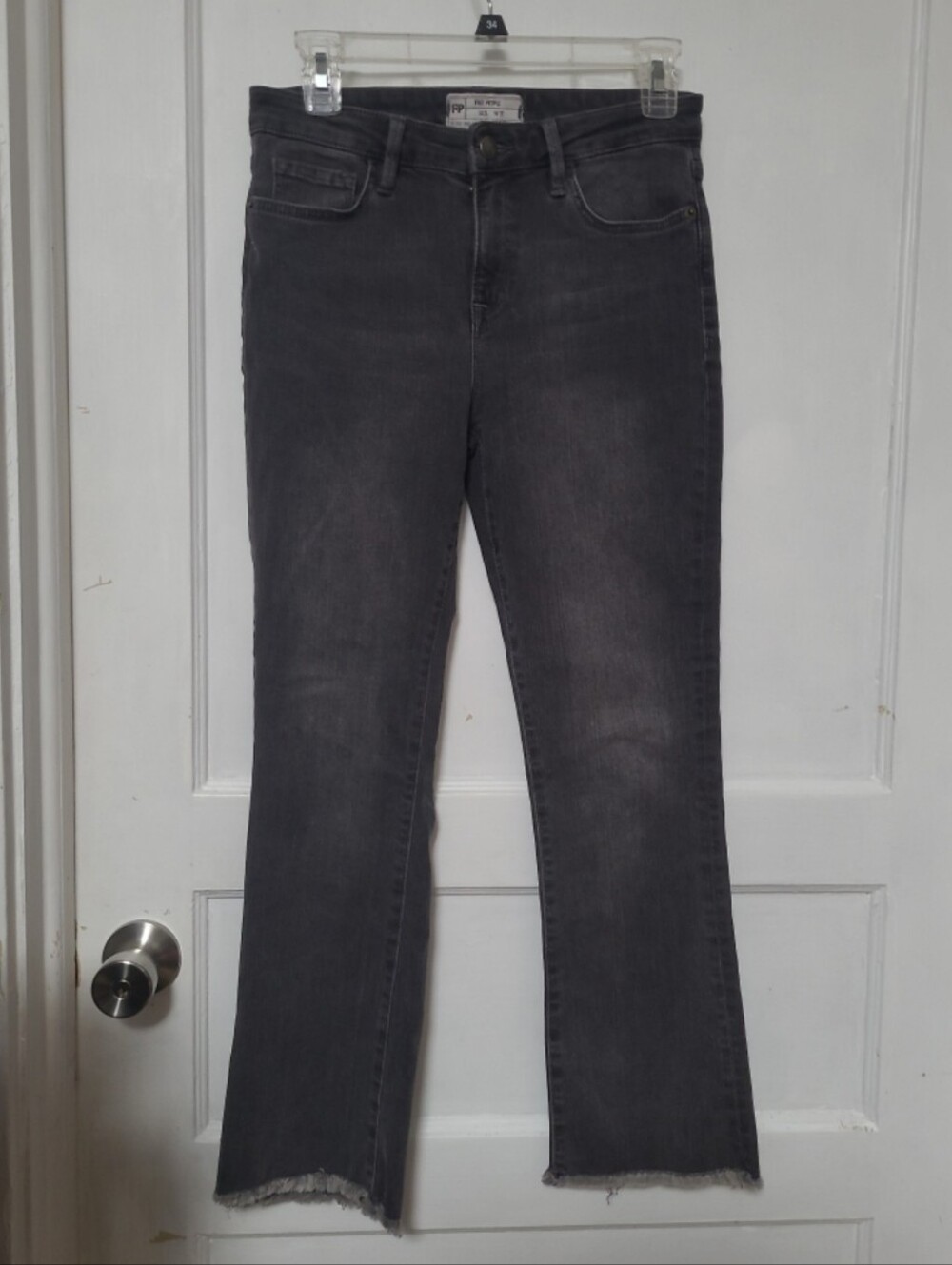 Free People Dark Gray Ankle Cropped Jeans 27